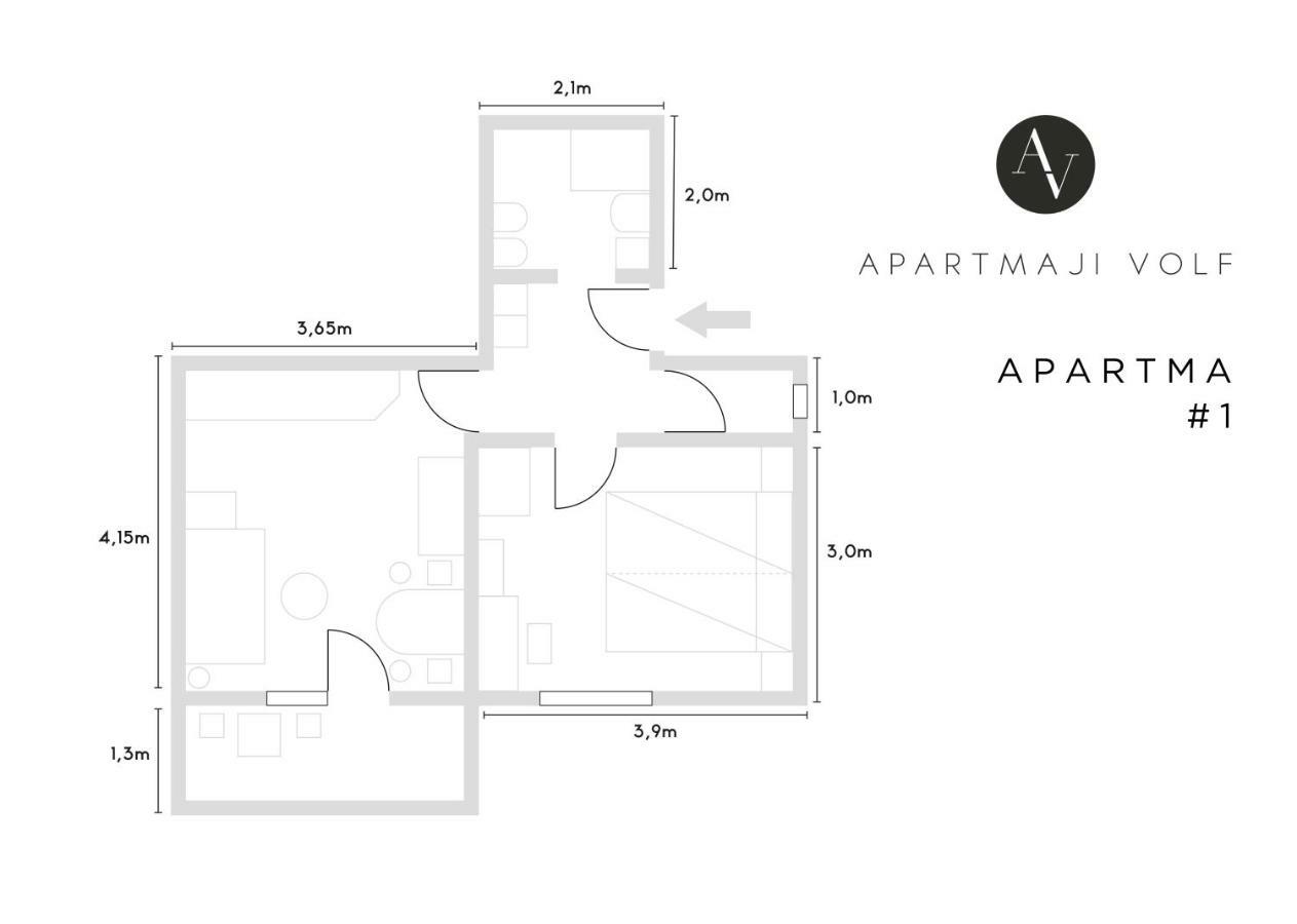 Apartmaji Volf Zgornje Gorje Exterior foto